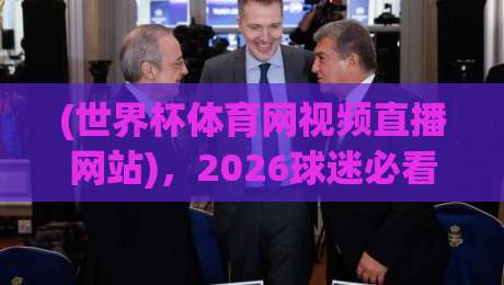 (世界杯体育网视频直播网站),2026球迷必看的4个实用技巧