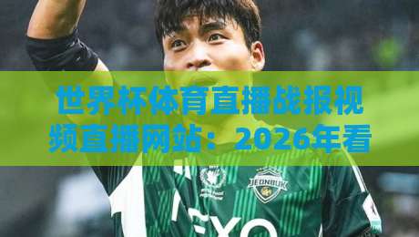 世界杯体育直播战报视频直播网站:2026年看球必备的宝藏平台盘点