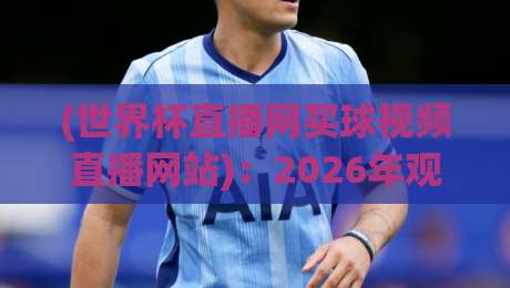 (世界杯直播网买球视频直播网站):2026年观赛指南,球迷必看