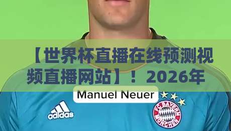 【世界杯直播在线预测视频直播网站】!2026年观赛新选择:高清直播与实时数据分析