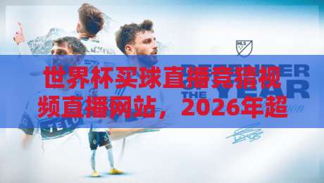 世界杯买球直播竞猜视频直播网站,2026年超全攻略:哪里看直播?如何参与合法竞猜?一篇文章搞懂!附赠观赛小贴士