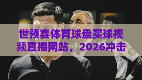 世预赛体育球盘买球视频直播网站,2026冲击之路怎么看?